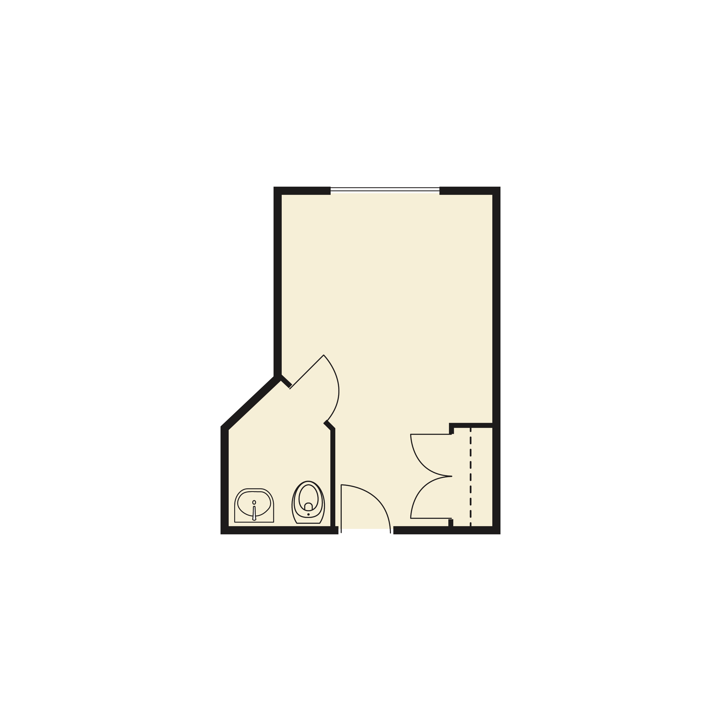 Premiere Studio floor plan at Cedar Ridge Place