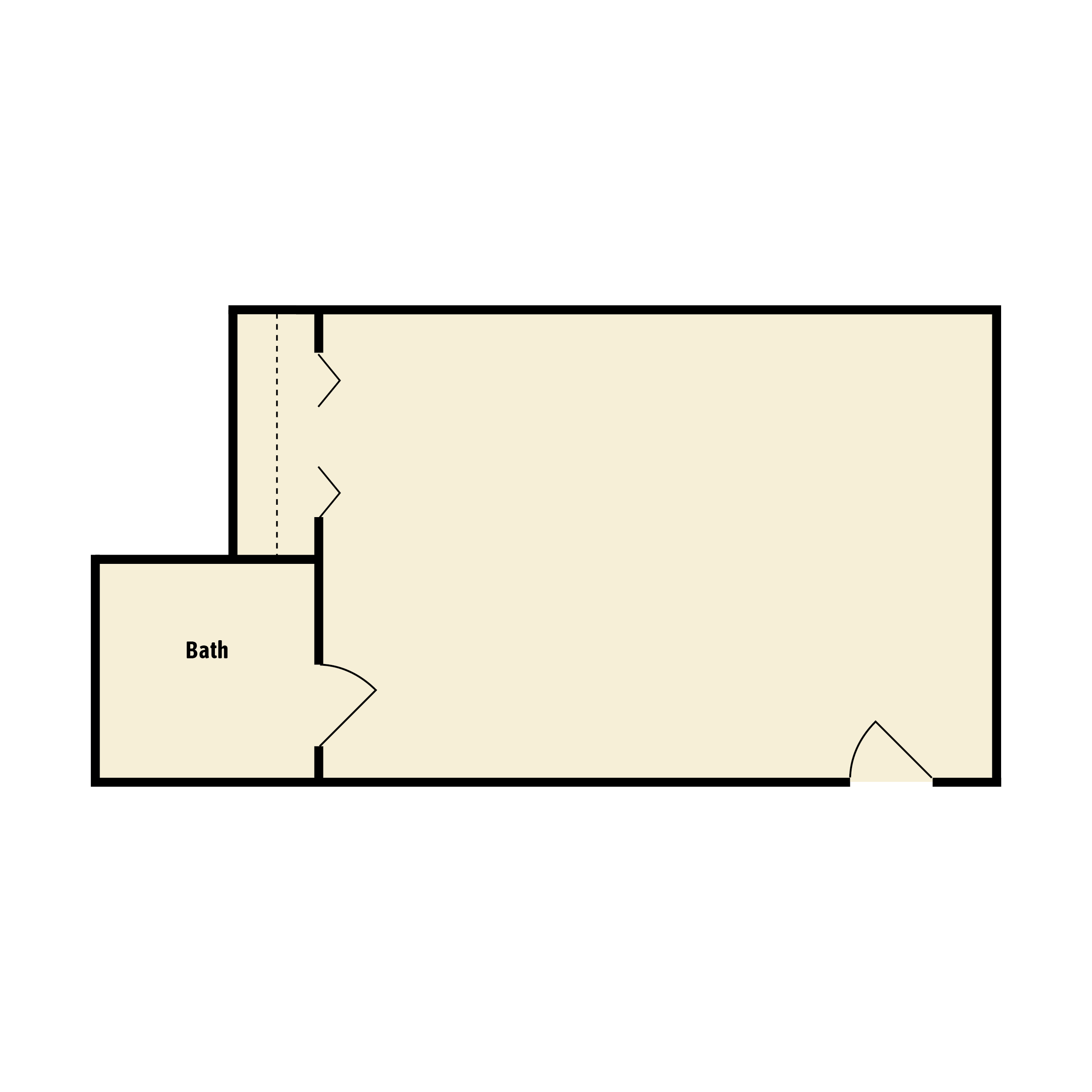 Grand Studio floor plan at West Ridge Hills & Estates